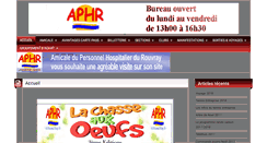 Desktop Screenshot of aphr.fr
