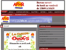 Tablet Screenshot of aphr.fr